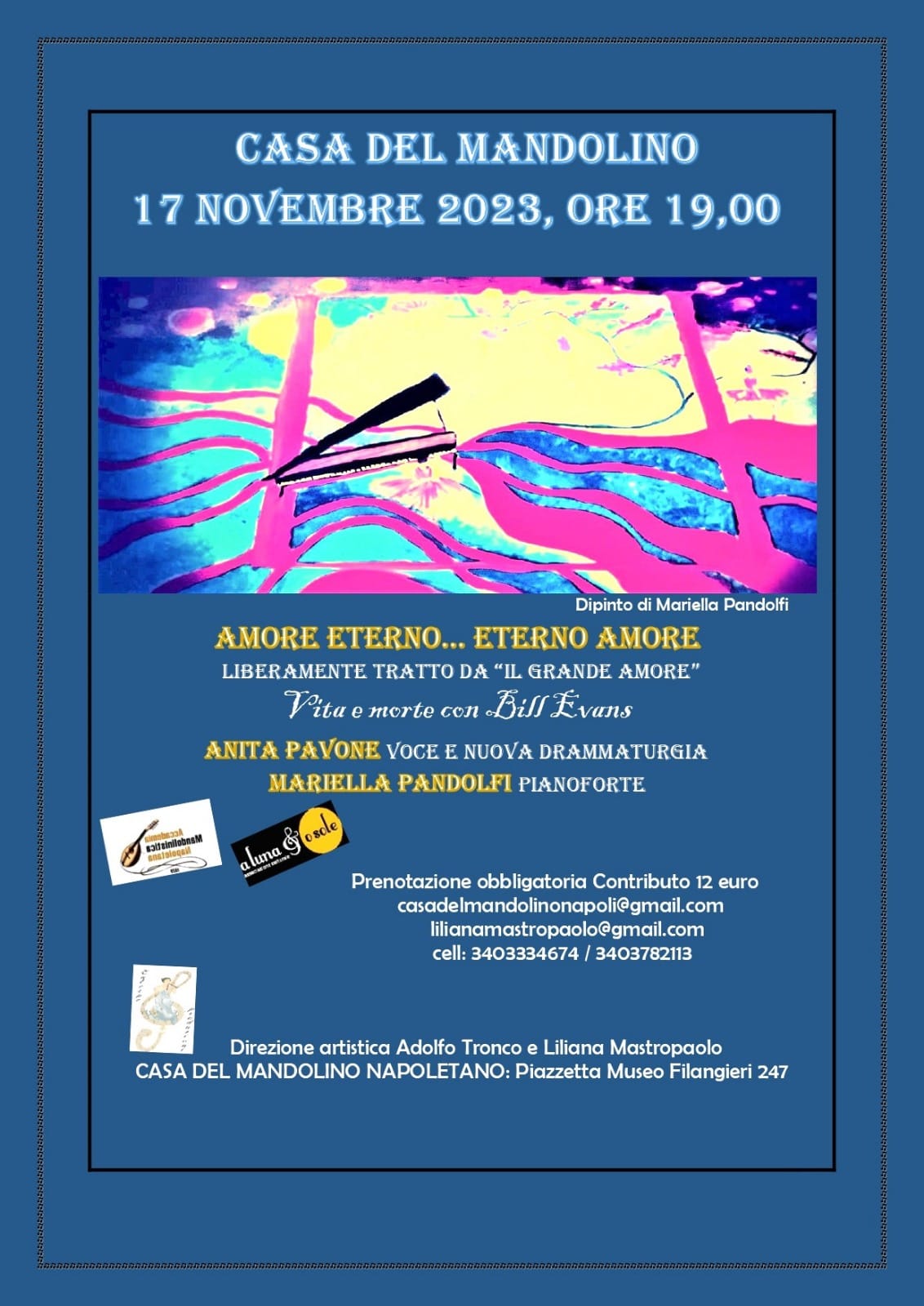 AMORE ETERNO...ETERNO AMORE Omaggio a Bill Evans con ANITA PAVONE E